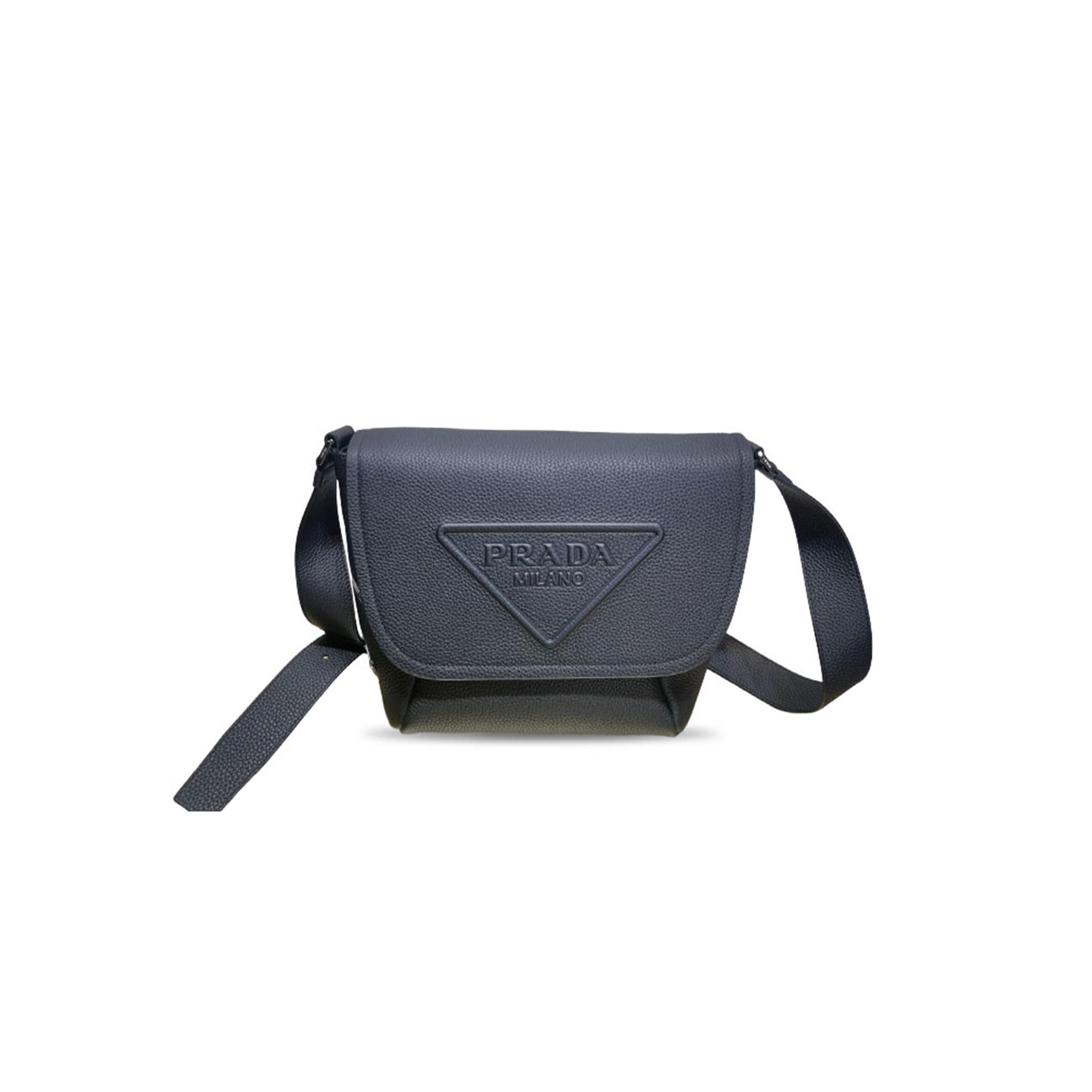 Pra*a leather shoulder bag 2vd056 (22*22*12cm)